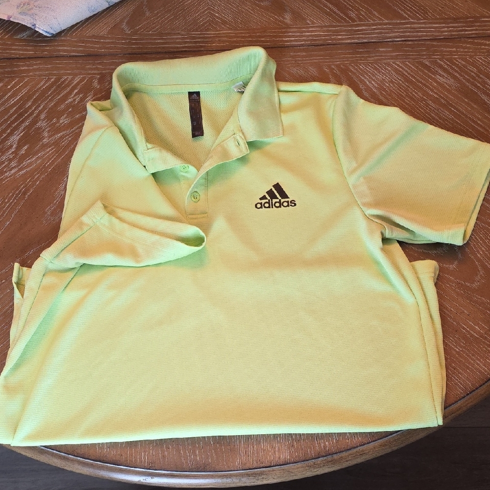 adidas Lime Green Men's Polo Shirt